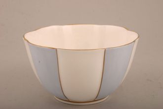 Royal Albert Blue and White Stripe - Gold Edge Sugar Bowl - Open (Tea) 4 5/8"