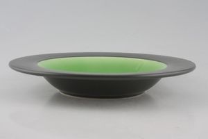 BHS Graphite - Green Rimmed Bowl