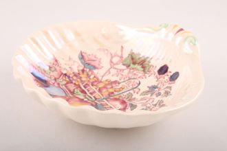 Masons Fruit Basket - Pink Dish (Giftware) Shell shaped, Iridescent 5 1/4"