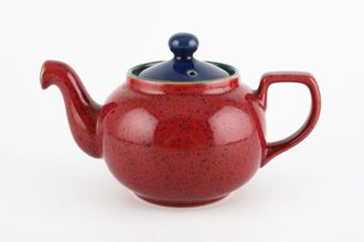 Sell Denby Harlequin Teapot Red outer, green inner, blue lid. 1pt