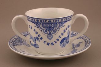 Sell Spode Edwardian Childhood - Blue Teacup 2 Handles - Christening 3 1/4" x 2 3/4"