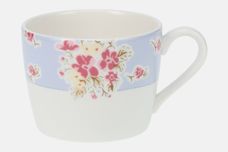 Marks & Spencer Ditsy Floral Teacup White Cup, Blue Border 3 1/4" x 2 1/2" thumb 1