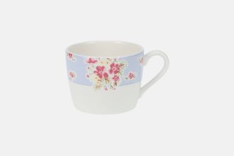 Marks & Spencer Ditsy Floral Teacup White Cup, Blue Border 3 1/4" x 2 1/2"