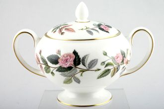 Wedgwood Hathaway Rose Sugar Bowl - Lidded (Tea) Squat