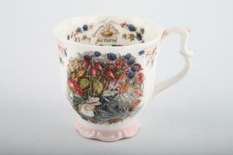 Sell Royal Doulton Brambly Hedge - Seasons Mug Autumn - pink foot, embossed. 3 1/2" x 3 1/2"