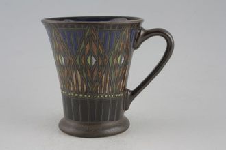 Denby Gatsby Mugs Mug Brown Outer - Blue Inner 3 3/4" x 4 1/8"