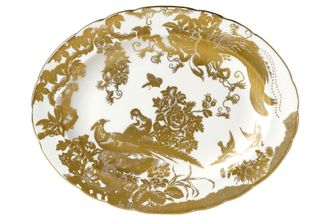 Sell Royal Crown Derby Aves - Gold Oval Platter large 38cm