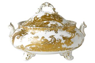 Sell Royal Crown Derby Aves - Gold Vegetable Tureen with Lid