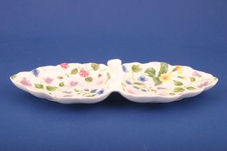 Queens Country Meadow Sweet Dish Double Dish 9 1/2"