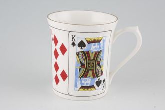 Queens Cut for Coffee Mug Playing cards vary also fits TV plate 3" x 3 3/8"
