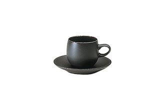 Denby Jet Espresso Cup Matt Black 2 3/8" x 2 1/4"