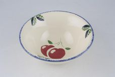 Poole Dorset Fruit Soup / Cereal Bowl Apple - 2 Fruits and 3 Leaves Inside 6 5/8" thumb 2
