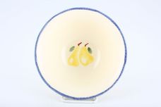 Poole Dorset Fruit Soup / Cereal Bowl Pear - 2 Fruit Inside - 3 Leaves Outside 6 5/8" thumb 2