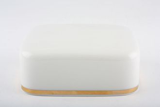 Sell Thomas Medaillon Gold Band - White with Thick Gold Line Butter Dish Lid Only