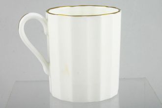 Royal Worcester Strathmore - White - Fluted Coffee/Espresso Can 2" x 2 1/4"