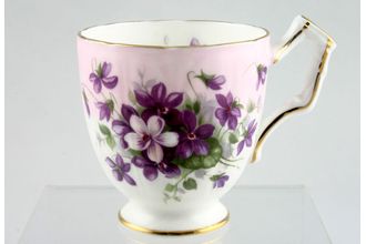 Sell Aynsley Violette Coffee Cup Mauve Coloured Band Around Top Of Cup 2 1/2" x 2 5/8"