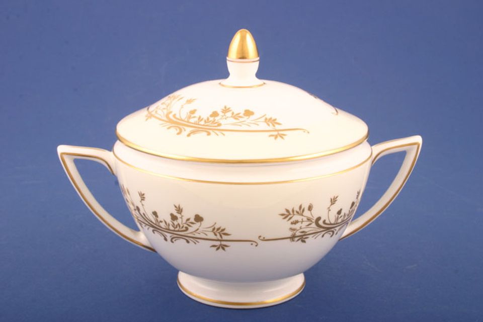 Minton Gold Pandora Sugar Bowl - Lidded (Tea)