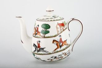 Sell Crown Staffordshire Hunting Scene Teapot 1pt