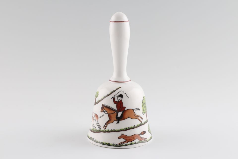 Crown Staffordshire Hunting Scene Bell 5 1/4"