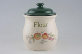 Sell Cloverleaf Peaches and Cream Storage Jar + Lid Flour 6" x 6"