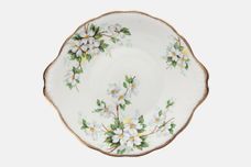 Royal Albert White Dogwood Cake Plate With Well 10" thumb 1