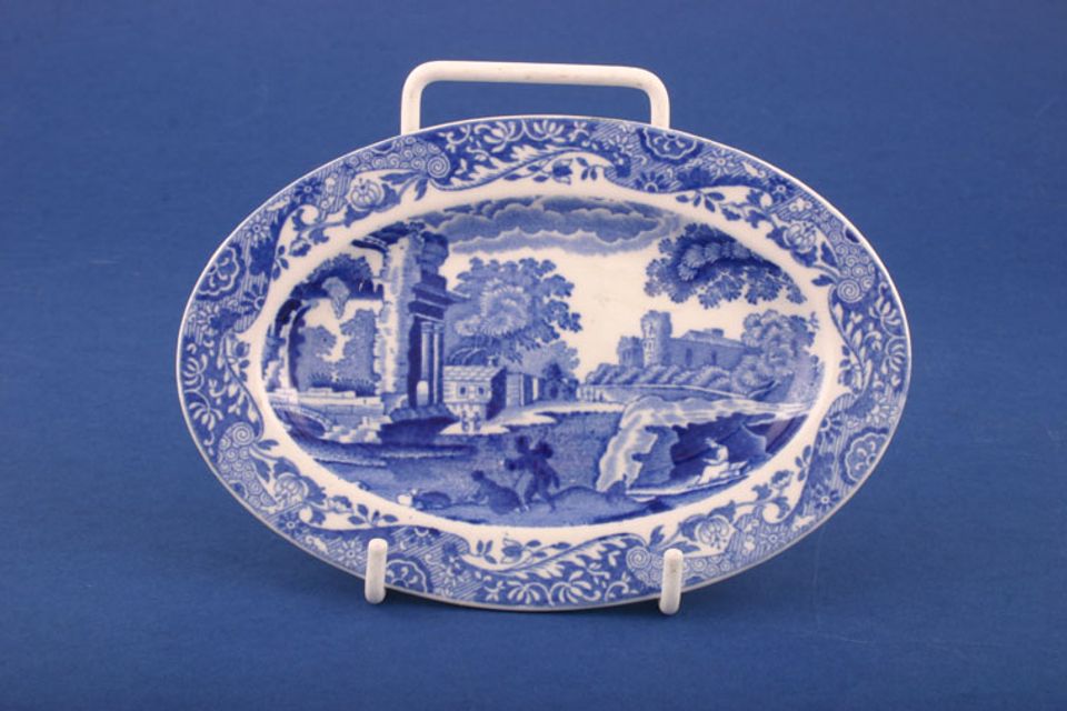 Spode Blue Italian (Copeland Spode) Dish (Giftware) Oval 5 3/4"