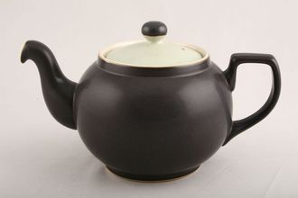 Denby Energy Teapot 1922 Shape - Celadon Green and Charcoal 2pt