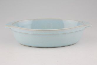 Sell Denby Blue Linen Entrée Small Oval Dish 8 3/4"