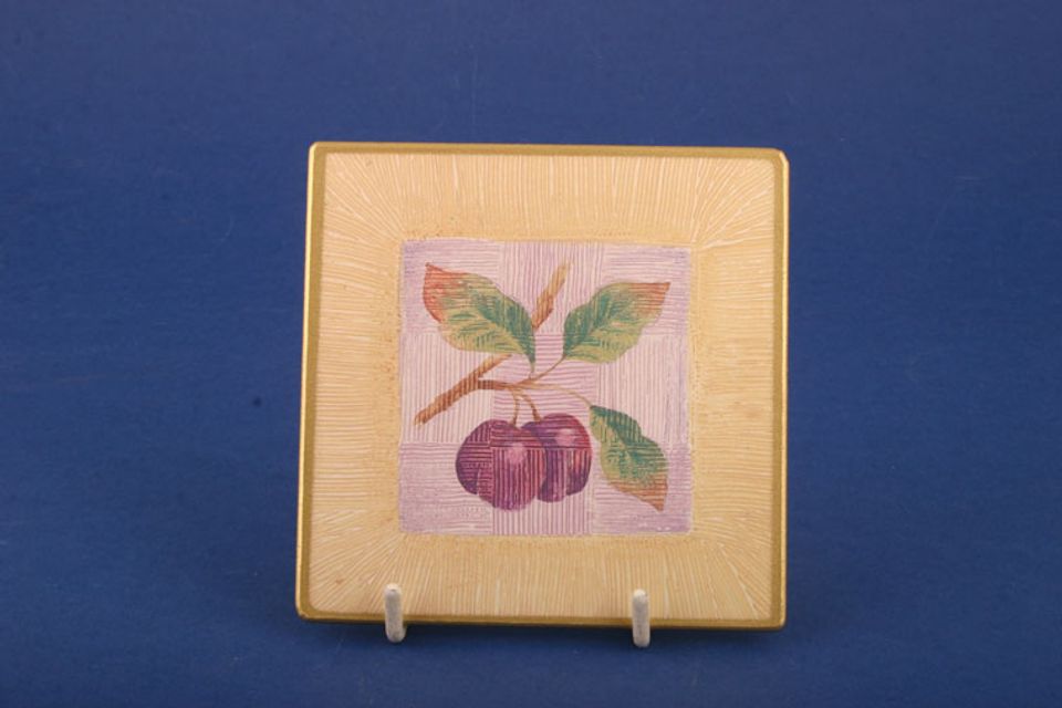 Marks & Spencer Wild Fruits Coaster Plum in a square 4"