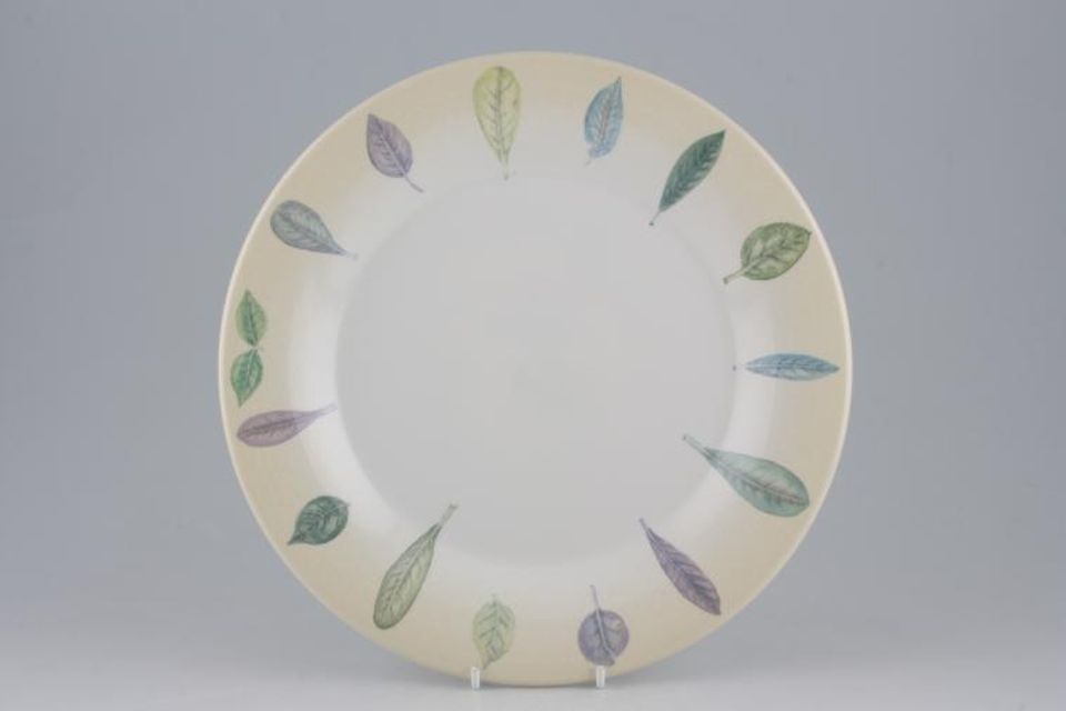 Portmeirion Seasons Collection - Leaves Dinner Plate Cream edge 10 3/4"