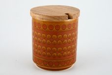 Hornsea Saffron Jam Pot + Lid wooden lid 3 1/8" x 3 1/2" thumb 1