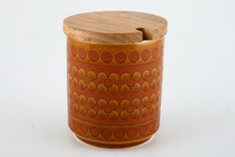 Sell Hornsea Saffron Jam Pot + Lid wooden lid 3 1/8" x 3 1/2"