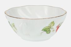 Queens Virginia Strawberry - Gold Edge - Swirl Embossed Soup Cup thumb 2
