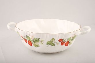 Sell Queens Virginia Strawberry - Gold Edge - Swirl Embossed Vegetable Tureen Base Only