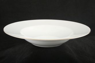 Sell Thomas Medaillon Gold Band - White with Thin Gold Line Pasta Bowl 11 1/4"