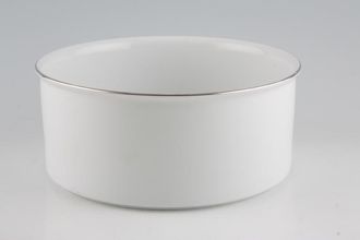 Sell Thomas Medaillon Platinum Band - White with Thin Silver Line Serving Bowl 8 1/4"
