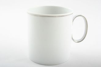 Sell Thomas Medaillon Platinum Band - White with Thin Silver Line Teacup Cup 6 Tall (Mug size) 3" x 3 1/4"