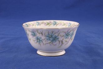 Sell Tuscan & Royal Tuscan Love In The Mist - white background, turquoise flowers Sugar Bowl - Open (Tea) 5"