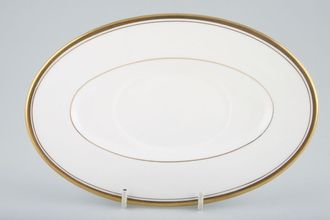 Royal Worcester Viceroy - Gold Sauce Boat Stand Oval center gold ring. For Squared handle Sauce Boat.