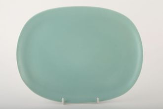 Poole Twintone Seagull and Ice Green Oblong Platter 11 1/4"
