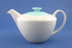 Poole Twintone Seagull and Ice Green Teapot