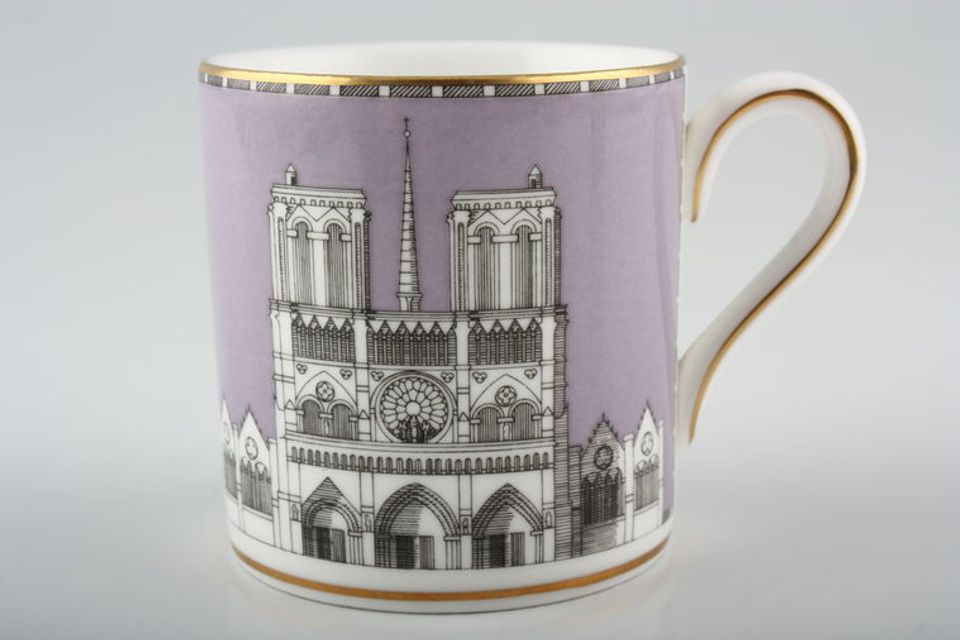 Wedgwood Grand Tour Collection Coffee/Espresso Can Notre Dame 2 1/4" x 2 1/4"
