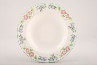 Sell Royal Worcester English Garden - Ribbed - Green Edge Rimmed Bowl 9 1/4"