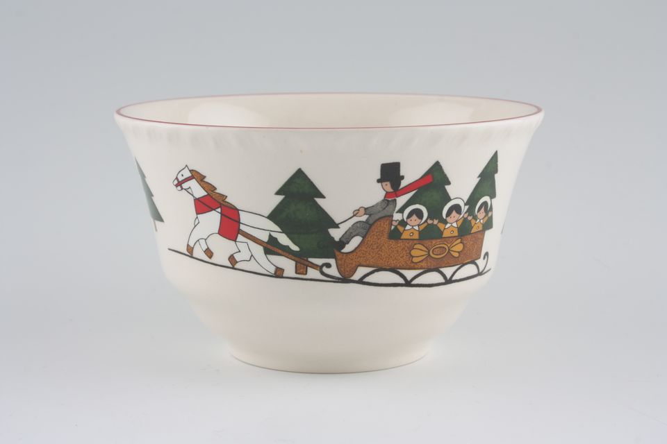 Masons Christmas Village Sugar Bowl - Open (Tea) 4 3/4"
