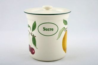 Habitat Jardin de France Storage Jar + Lid 'Sucre' - various fruits 5 1/4"