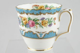 Sell Crown Staffordshire Tunis - Blue Coffee Cup Pointed Handle 2 3/4" x 2 3/4"