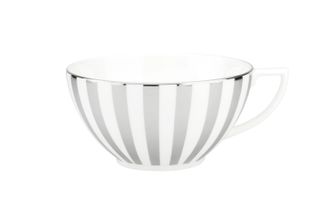Jasper Conran for Wedgwood Platinum Teacup Striped, Larger cup 4 1/2" x 2 3/8"
