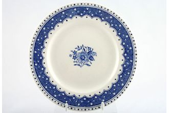 Burleigh Polka Dot And Rose - Blue Tea / Side Plate 7"