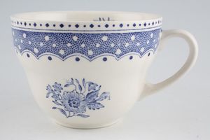 Burleigh Polka Dot And Rose - Blue Breakfast Cup