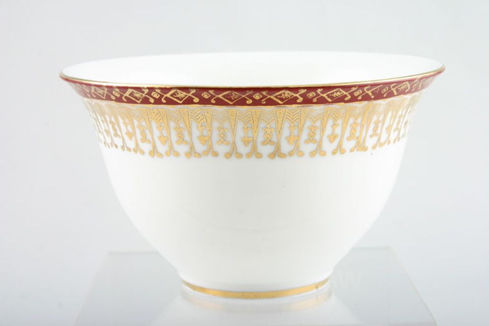 Royal Grafton Majestic - Red Sugar Bowl - Open (Tea) Flared rim 4 5/8"